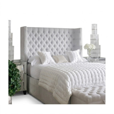 Chesterfield Design Lit Chambre Textile Cuir Velours Rembourrage Lits d'Hôtel