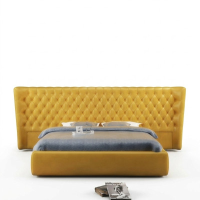 XXL Grand lit panneau mural Chesterfield Hôtel Design de luxe Lits 200x200cm neuf