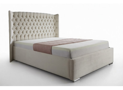 Lit Chesterfield Design Chambre Lits Anglais 180x200cm Revêtement Textile