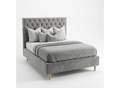 Lit Chesterfield Design Chambre Lits Anglais 140x200cm Rembourrage Textile