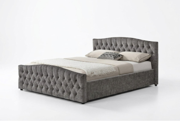Chesterfield Lit Design Chambre Lits Anglais 180x200 Revêtement Textile