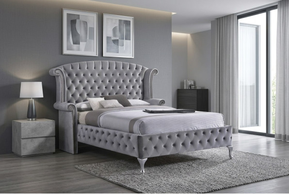 Lit de chesterfield de nostalgie Canapé oreilles lits anglais Conception de chambre à coucher nouvelle