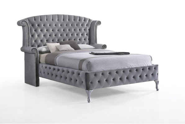 Lit de chesterfield de nostalgie Canapé oreilles lits anglais Conception de chambre à coucher nouvelle
