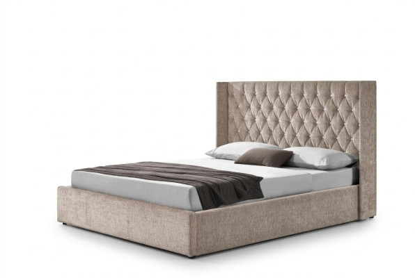 Chesterfield Lit Design Chambre Lits Anglais 180x200cm Textile