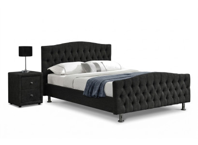 Design de lit Chesterfield noir Chambre Lit anglais