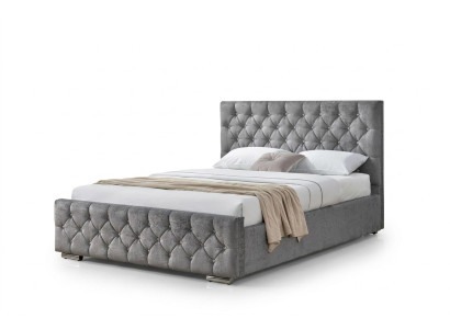 Lit Chesterfield design chambre anglais Lits 160x200cm Rembourrage en textile