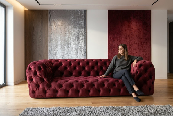 Concepteur Lit Chambre Lits Textile Cuir Hôtel de luxe Rembourrage en velours