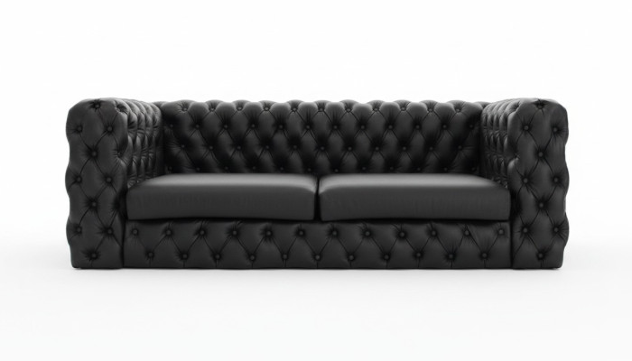 Canapé 3 places Chesterfield noir Designer Luxury Suite