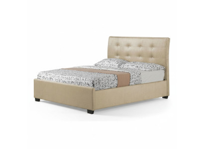 Chesterfield Design Rembourrage Lit Anglais Gris Lits 160/180x200 cm Lit Double