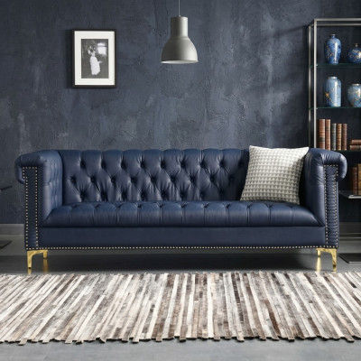 Chesterfield Canapé en cuir Design Luxury Sofa Canapé Classique 3 places neuf
