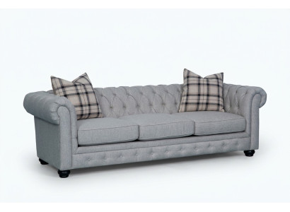 Canapé Chesterfield 3 places Sofa en tissu Canapé d'assise 3 places Neuf