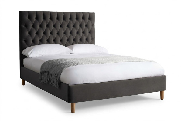 Lit Chesterfield Lit rembourré de luxe Lit double Design Bedroom Lits