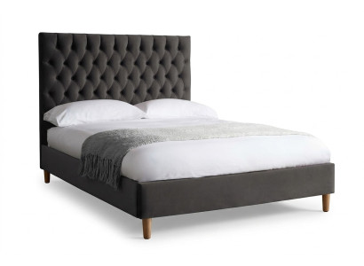 Lit Chesterfield Lit rembourré de luxe Lit double Design Bedroom Lits