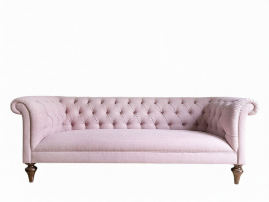 Chesterfield Textile Canapé Design Sofa de Luxe Canapé Classique 3 Places Neuf