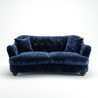 Canapé de luxe en textile Chesterfield Canapés Tissus d'ameublement 3 places Tissu neuf