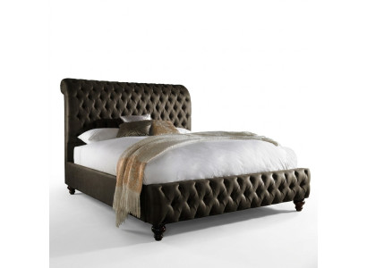 Chesterfield Textil Bett Schlafzimmer Betten Doppel Polsterung 140/160/180/200 cm
