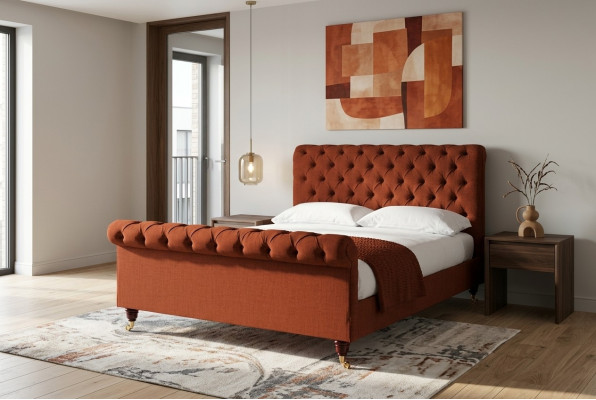 Chesterfield lit rouge chic Chesterfield lit double meuble designer