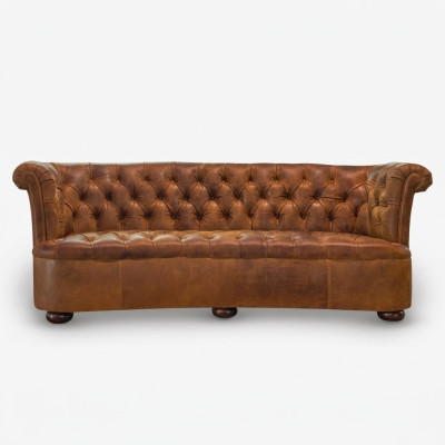 Chesterfield Canapé en cuir Design Luxueux Canapé Classique 3 Places nouveau