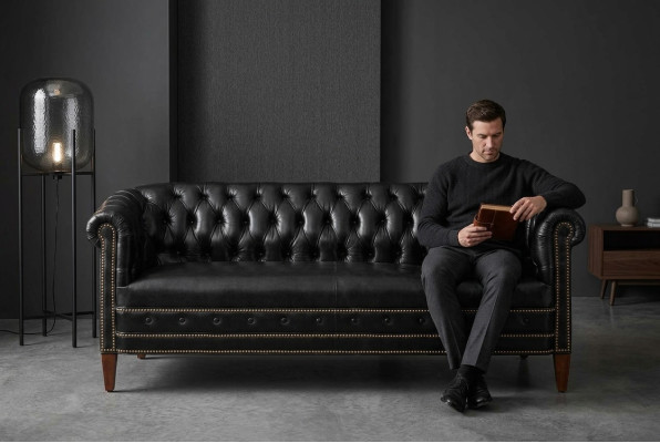 Chesterfield set de canapé Canapé rembourré 3+2+1 places Canapés en cuir