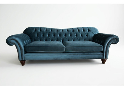 Chesterfield Sofa 4 places en tissu pour le salon