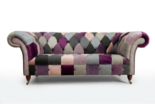 Canapé Chesterfield 3 places Tissu Designer Canapés Canapés Suite Trois places