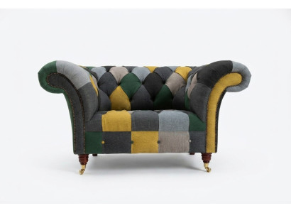 Fauteuil Chesterfield une place coloré et moderne pour le salon