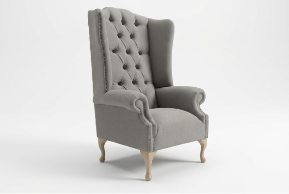 Fauteuil Chesterfield Wingback Sofa Siège rembourré Fauteuil Salon Relax Club