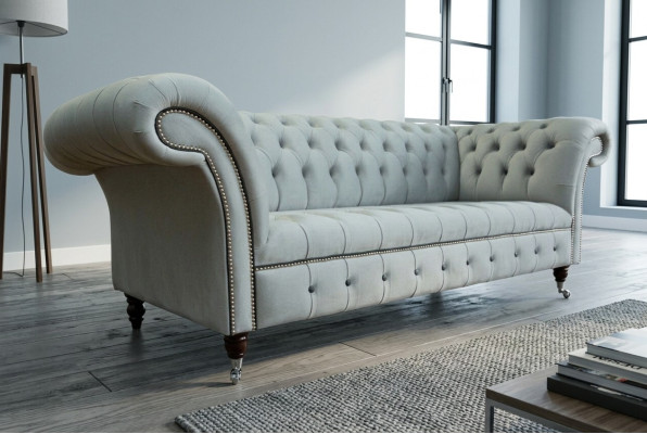 Canapé Chesterfield Ensemble 3+2 places en velours Velor Suite Design Sets