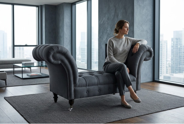 Canapé Chesterfield 1,5 places, canapé designer rembourré, ensemble de canapés, banc, siège