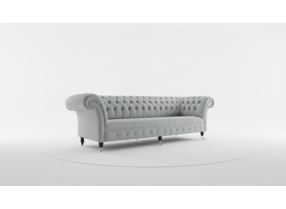 Tissu de canapé en textile Chesterfield grand canapé xxl canapés siège 265cm