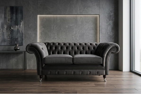 Canapé Chesterfield 2 places design capitonné canapés sofa NEUF deux places