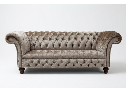 Design Trois Places Canapé Tissu Moderne Canapé Rembourré 3 Places Mobilier de Salon Gris