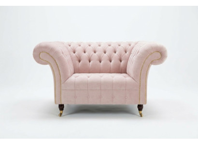 Fauteuil Chesterfield Canapé de télévision 1 place Sofa en tissu Neuf rembourrage textile