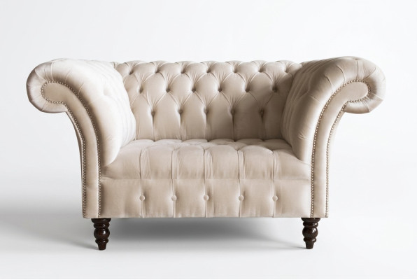 Canapé Chesterfield Sofa Tapisserie Ensemble 1,5 Places Canapés Classique Fauteuil