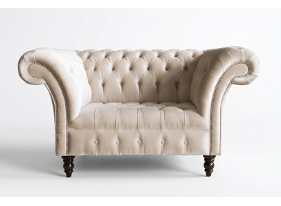 Canapé Chesterfield Sofa Tapisserie Ensemble 1,5 Places Canapés Classique Fauteuil