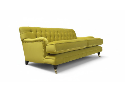 Canapé Chesterfield 3 places design canapé sofa en tissu trois places.