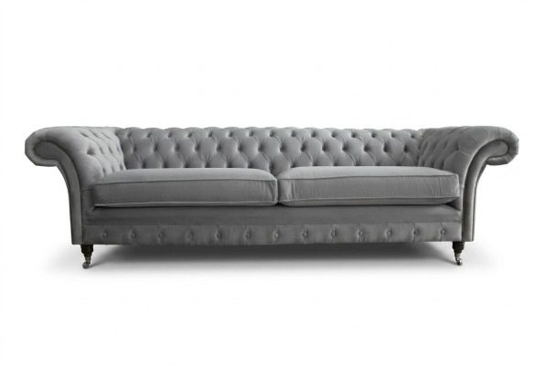 Chesterfield canapé 4 places en tissu moderne Canapé en cuir Chesterfield Textile