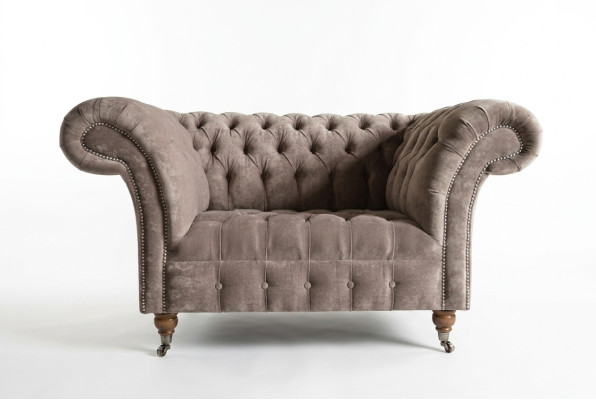 Fauteuil Chesterfield Télévision Canapé 1 Place Tissu Neuf Textiles Canapés