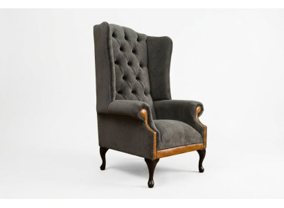 Fauteuil en velours Chesterfield, canapé, design de luxe, canapé confortable, relax, télé, neuf.