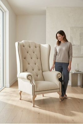 Fauteuil Chesterfield, canapé individuel, sofa, rembourrage en velours, cuir, tissu, relax, neuf