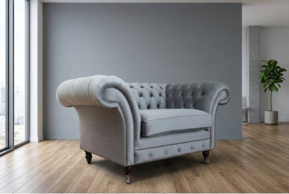 Canapé Chesterfield Sofa Garniture Rembourrée 1,5 Places Canapés Classique Fauteuil Une Place