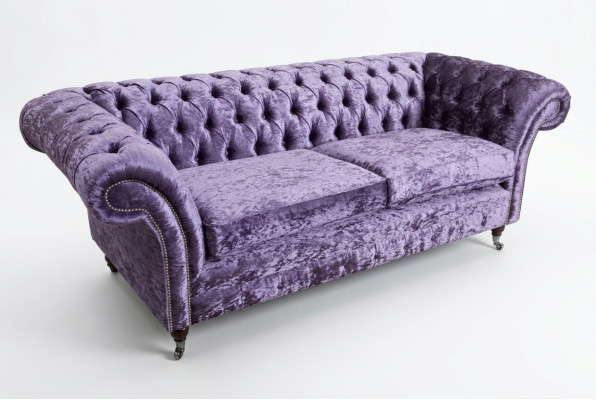 Purple Chesterfield Trois places Chesterfield Luxe Canapé 3 places