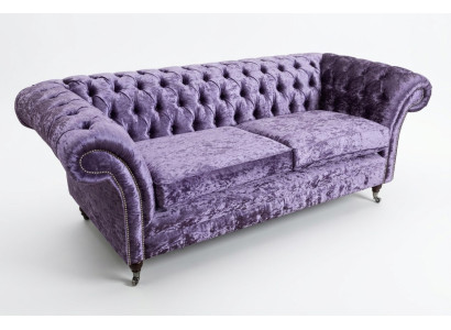 Purple Chesterfield Trois places Chesterfield Luxe Canapé 3 places