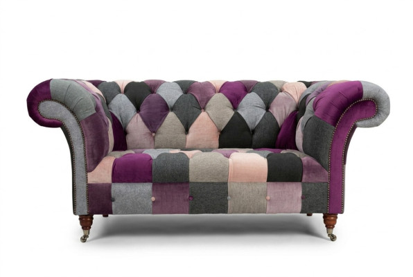 Chesterfield canapé 2 places canapé textile rembourrage design canapés colorés
