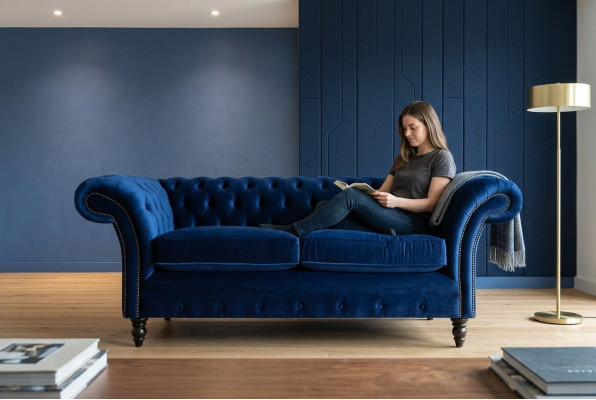 Canapé Chesterfield 2 places rembourré canapé design ensemble canapé deux places