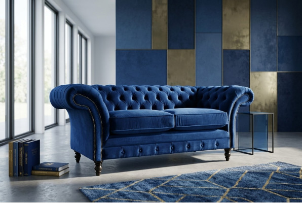 Canapé Chesterfield 2 places rembourré canapé design ensemble canapé deux places