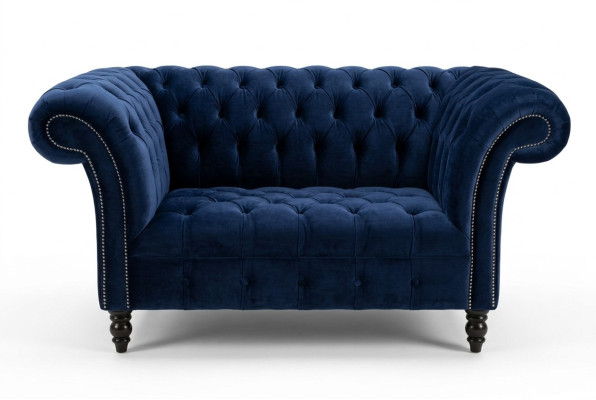 Chesterfield Sofa Canapé Ensemble rembourré 1,5 places Canapés Classique Une place