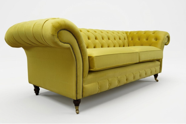 Chesterfield 3 places design canapé canapé tissu canapés canapés tissu textile nouveau