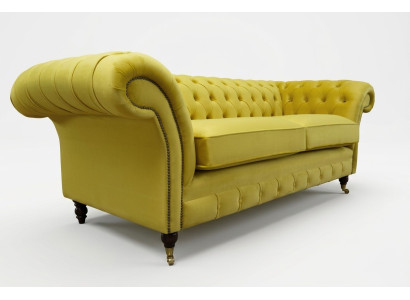 Chesterfield 3 places design canapé canapé tissu canapés canapés tissu textile nouveau