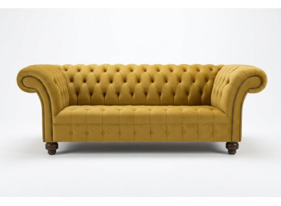 Ensemble de canapé Chesterfield design, ensemble de canapé en velours 4 pièces.